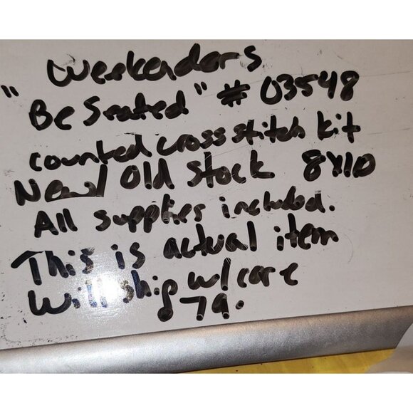 Weekenders Be Seated Cross Stitch Kit 5" X 7" Finished Size Includes Mat & Instr - Picture 7 of 7